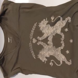 Express Cap Sleeve Top Lg EUC